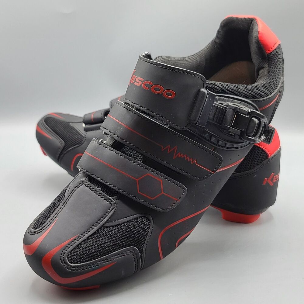 KESCOO Unisex Cycling Shoes Compatible With Pelaton Indoor Road Bike Size 41